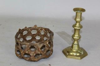 A Rare 19th C Miniature Shaker Style Cheese Basket In Untouched Surface
