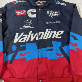 Vintage JH Valvoline Size XL Racing Jacket 90s NASCAR Mark Martin Jeff Hamilton 2