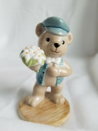 Bing And Grondahl Porcelain Figurine Teddybjorne,  2000 Victor Teddy Bear Collect