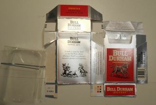 Bull Durham Filter Cigarettes Pack 1990s Vintage No Tobacco