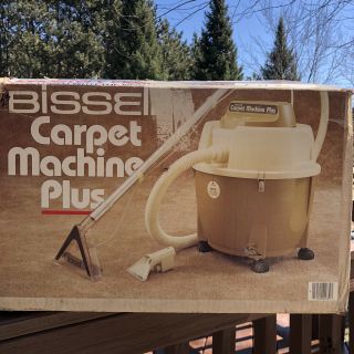 Bissell Machine Plus Vintage 1981 Heavy Duty Carpet Cleaner Wet/dry Vacuum 1630