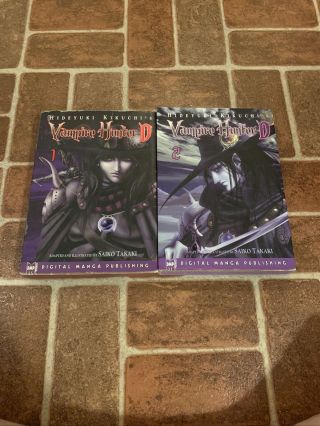 Vampire Hunter D Volumes 1 & 2 English Manga Saiko Takaki Dark Horse