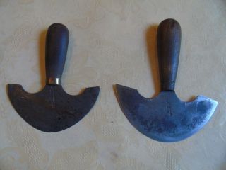 Antique Vintage Leather Tools 2 W Rose West Phila.  Round Knifes