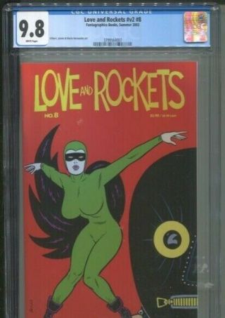 Love And Rockets Volume 2 Number 8 Hernandez Brothers Best Cgc Nm/m 9.  8 White