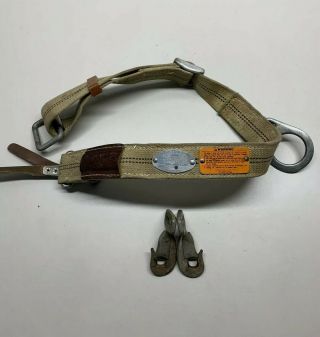 Vintage Klein Tools Quick Release Large Ironworker Belt A - 10.  14 1975
