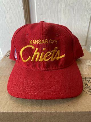 Kansas City Chiefs Snapback Script Hat Sports Specialties Vintage 90s Singleline