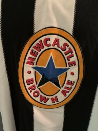 VINTAGE ADIDAS NEWCASTLE UNITED 1996 - 1997 HOME SOCCER JERSEY.  SIZE XXL ADULTS 3