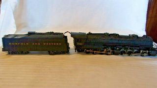 Ho Scale Rivarossi 2 - 8 - 8 - 2 Steam Locomotive Norfolk Western 2197 Black Vintage