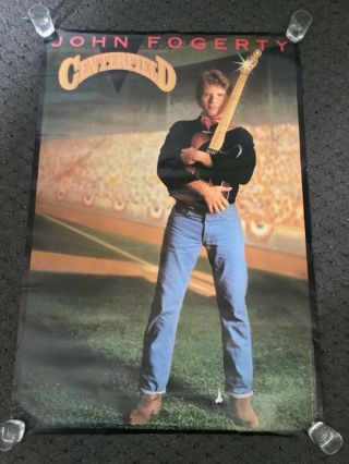 Vintage John Fogerty Centerfield 26x28 Promotional Poster Promo Creedence