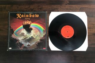 Rainbow Rising Vinyl Lp Record Oy - 1 - 1601 Oyster 1976 Dio Blackmore Powell Vg