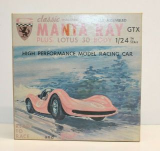 Vintage 1:24 Scale 1966 Classic Industries Manta Ray W/lotus 30 Body And Control