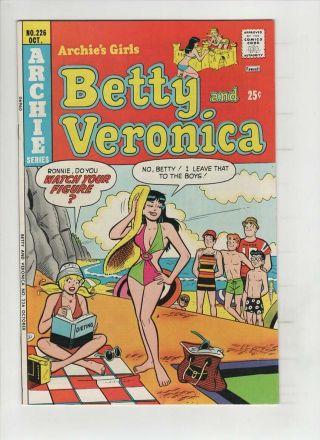 Betty And Veronica 226 Nm,  Sexy Swimsuit Dan Decarlo Cover & Gga,  Archie 1974