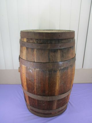 Vintage Six Banded Authentic Whiskey Rum Cask Keg Barrel 22 