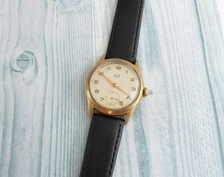 Gub Glashutte Gold Plated Cal.  60 - 37041 Vintage German Mechanical Wrist Watch