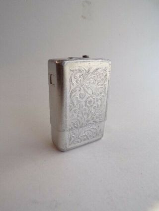 Vintage Silver Tone Metal 2 Piece Tobacco Cigarette Case - Park Industries Usa