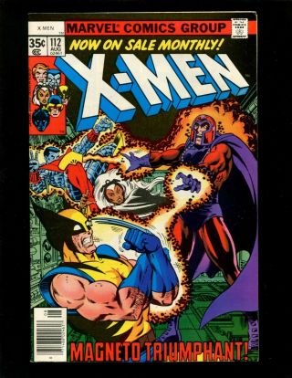 X - Men 112 Vf,  Perez Byrne 1st Nanny I Magneto Mesmero Beast Wolverine Phoenix