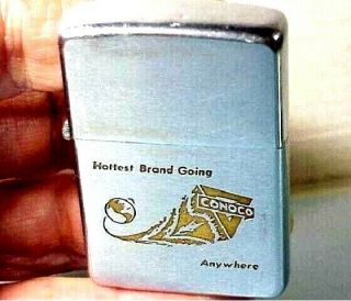 1969 Zippo Vtg Pocket Lighter – “conoco Oil & Gas Co.  ” Logo