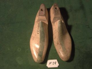 Vintage Pair Us Navy Size 10 - 1/2 D Vulcan Industrial Factory Shoe Lasts F - 28