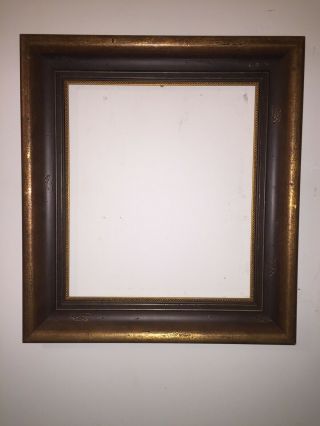 Vintage Large Brown And Gold Ornate 20x23 Picture Frame