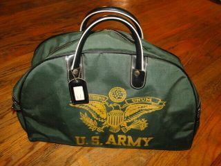 Vintage Us Militaria Bag Duffle Gym Bag