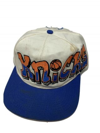 Vintage 90s York Knicks Graffiti Snapback Hat Cap By Twill
