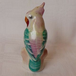 Vintage Porcelain Hungarian Aquincum Cockatoo Bird Figurine Handpainted Marked
