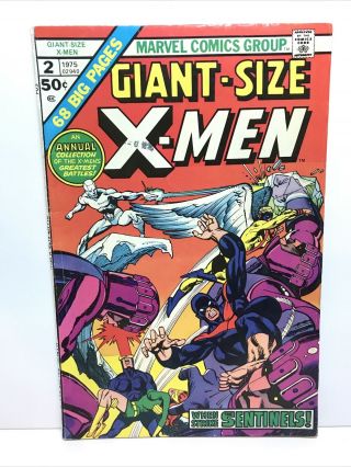 Giant Size X - Men 2 Vf 8.  0 Neal Adams 1975 Bronze Age Marvel Comics