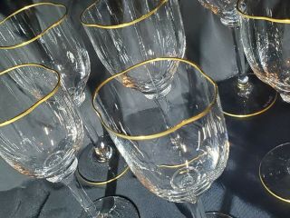Set Of Six (6) Vintage Carlo Moretti Signed Glasses Or For Wine - Murano Italy
