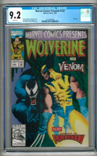 Marvel Comics Presents 122 (1993) Cgc 9.  2 White Pages Kieth - Mackie " Venom "
