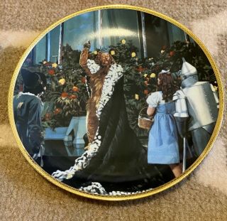 Wizard Of Oz If I Were King Of The Forest Plate 23k Ltd Edition 50th Ann