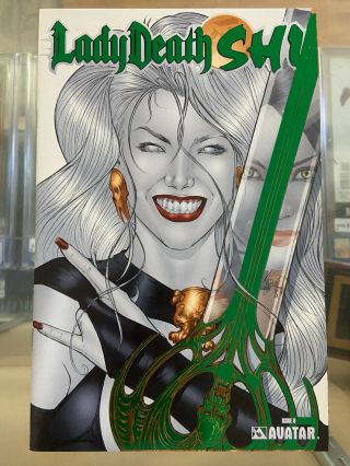 Lady Death Vs Shi 0 Nm 1st Print Emerald Green Foil Variant Ltd To 500 Avatar