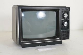Vintage 1986 Rca Tv Xl - 100 Emr330e Crt Retro Gaming Gamer Television Shape