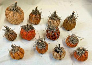 Tiny Pumpkins/fall/halloween/bowl Fillers/set Of 12/grunged/farmhouse