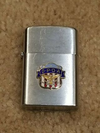 Vintage Dpoa Detroit Police Officers Association Lighter Dundee Japan