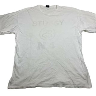 Vintage Stussy Chanel N.  4 Logo White Distressed T - Shirt 2xl Xxl Stüssy Supreme