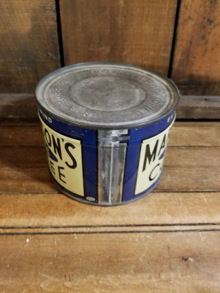 ANTIQUE VINTAGE MARTINSON ' S COFFEE TIN WITH KEY (FULL) 3