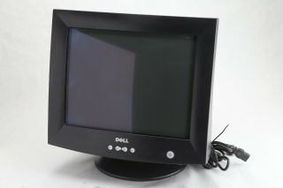 Retro Gaming Vintage Dell E773c 17 " Color Monitor (black) Crt/ Vga Made 1999