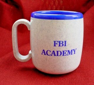 Unbreakable Fbi Academy Resin Insulated Coffee Cup Mug Depart Of Justice Doj
