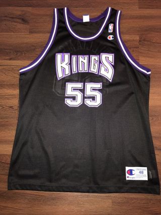 Vintage 90s Jason Williams Sacramento Kings Champion Basketball Jersey Men 48/xl