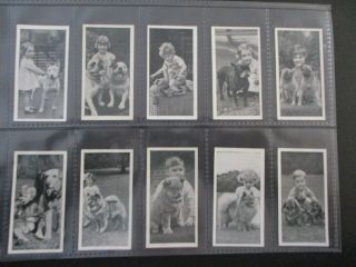 Cigarette Tobacco Cards Carreras Dogs & Friend 1936 Children Full Set
