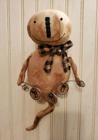 Primitive Grungy Little Boo Ghost Halloween Doll