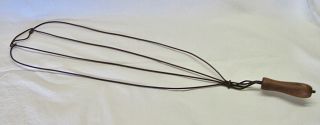 Large Antique Wire W/wood Handle Carpet/rug Beater - 28 " Long X 7 " Across