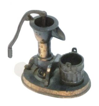 Vintage Durham Industr 1976 Dollhouse Water Well Pump Bucket Item 15 Cast Metal
