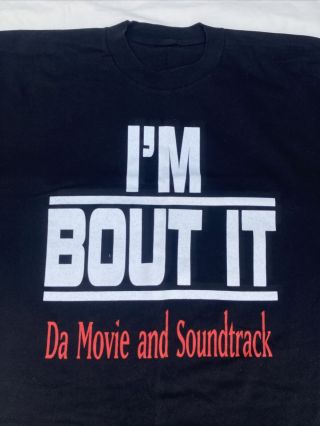 VTG I’m Bout It Movie Promo T Shirt Master P No Limit Records Gangster Rap 2000 2