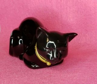 Vintage Avon Heres My Heart Black Cat Glass Bottle Cologne/perfume 1/2 Full