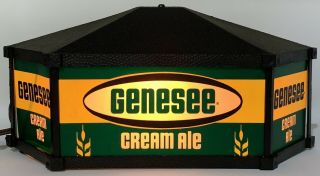 Vintage Genesee Cream Ale Lighted Sign Wall Lamp Light