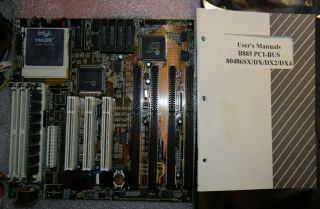 486 Motherboard Pci Umc Mustek Vintage Socket 2 Intel Dx4 Cpu
