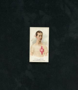 N29 1888 Allen & Ginters Athlete - E.  D Lange,  Walker,  Ex/mt,  No Paper Loss