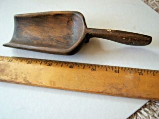 Vintage Hand Made Wood Dry Goods Scoop 7 Inches