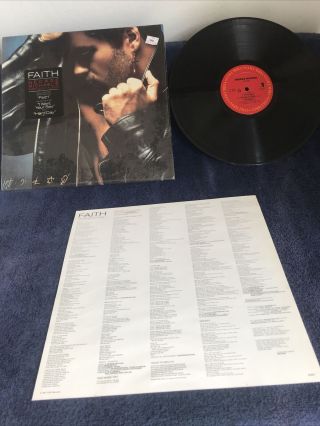 George Michael Faith Vinyl Lp With Insert In Shrink 1987 Pre Owned
